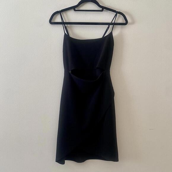 LULUS black cut out mini dress in the club - Picture 2 of 5